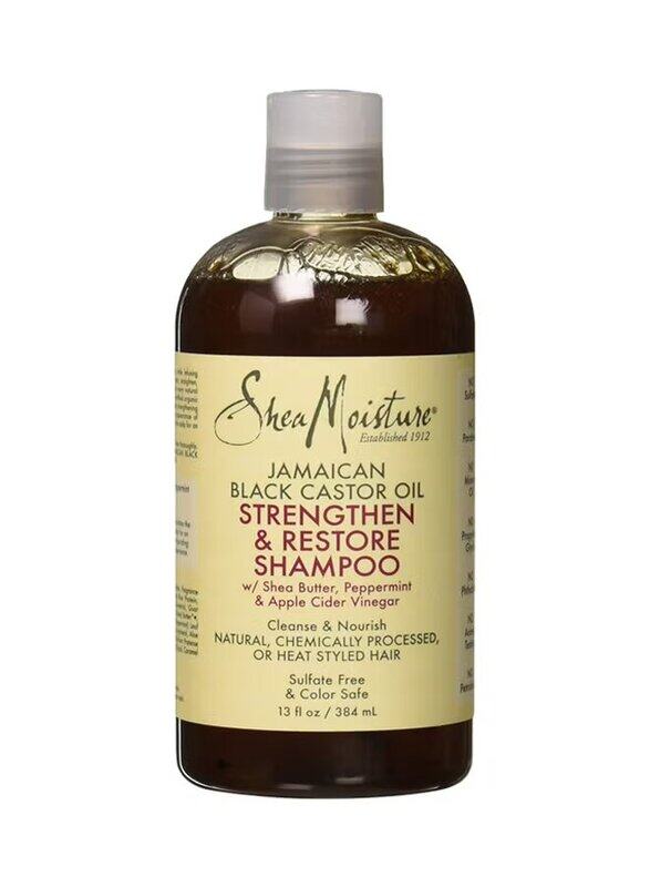 Shea Moisture Jamaican Castor Oil Shampoo Strengthen and Restore Damaged Hair Black, 384ml
Shea Moisture Jamaican Castor Oil Shampoo Strengthen and Restore Damaged Hair Black, 384ml
