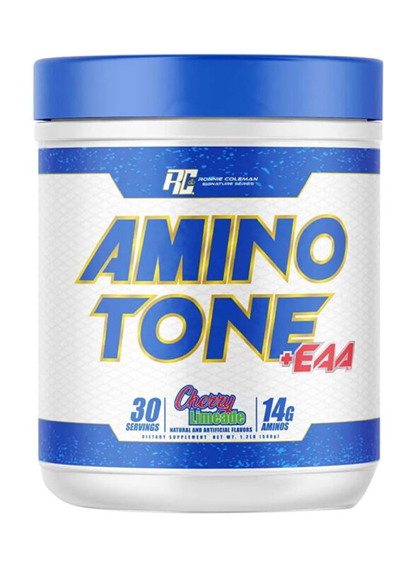 Ronnie Coleman Amino-Tone (EAA + BCAA + Fat Burner Matrix + Hydration) Dietary Supplement, 540g, Cherry Limeade
Ronnie Coleman Amino-Tone (EAA + BCAA + Fat Burner Matrix + Hydration) Dietary Supplement, 540g, Cherry Limeade