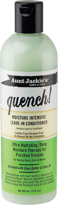 Aunt Jackie's Quench! Moisture Intensive Leave-In Conditioner for Dry Hair, 355ml
Aunt Jackie's Quench! Moisture Intensive Leave-In Conditioner for Dry Hair, 355ml
