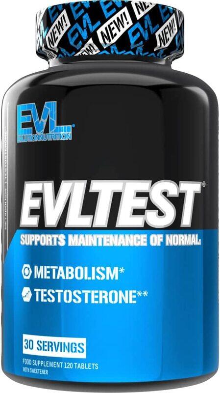 Evlution Nutrition Eveltest 30 Servings Metabolism & Testosterone Dietary Supplement, 120 Tablets
Evlution Nutrition Eveltest 30 Servings Metabolism & Testosterone Dietary Supplement, 120 Tablets