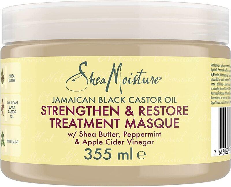 Shea Moisture Jamaican Black Castor Oil by Strengthen, Grow, and Restore Treatment Masque for All Hair Types, 326ml
Shea Moisture Jamaican Black Castor Oil by Strengthen, Grow, and Restore Treatment Masque for All Hair Types, 326ml