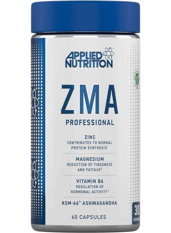 Applied Nutrition ZMA - Zinc Magnesium& Vitamin B6 with Added KSM-66Normal Muscle Function & Energy, 30 Servings, Unflavored
Applied Nutrition ZMA - Zinc Magnesium& Vitamin B6 with Added KSM-66Normal Muscle Function & Energy, 30 Servings, Unflavored