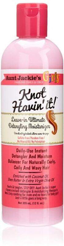 Aunt Jackie's Girls Knot Havin' It! Leave-In Ultimate Detangling Moisturizer for Curly Hair, 2 x 12oz
Aunt Jackie's Girls Knot Havin' It! Leave-In Ultimate Detangling Moisturizer for Curly Hair, 2 x 12oz