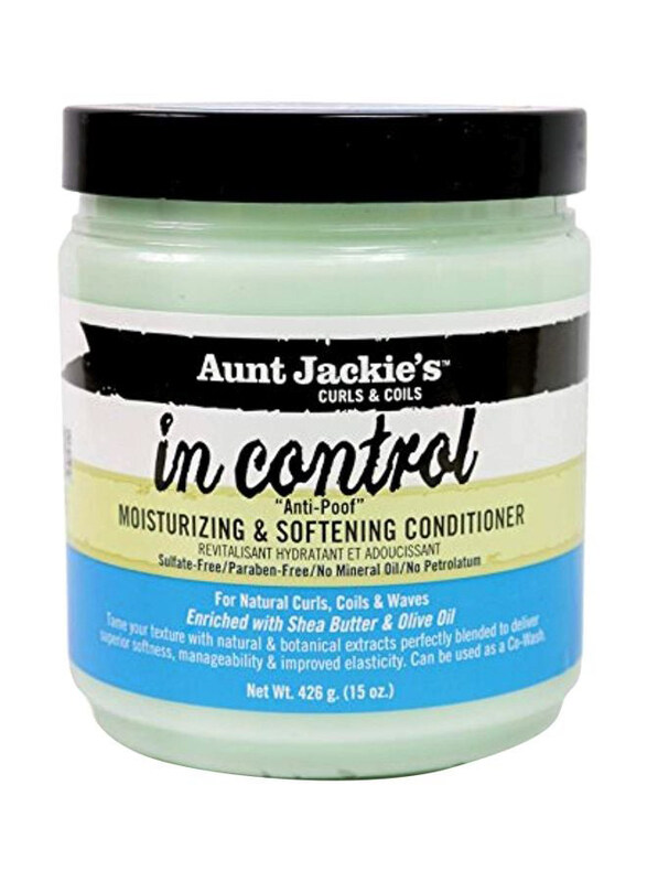 Aunt Jackie's In Control Moisturizing and Softening Conditioner for All Hair Types, 15oz
Aunt Jackie's In Control Moisturizing and Softening Conditioner for All Hair Types, 15oz