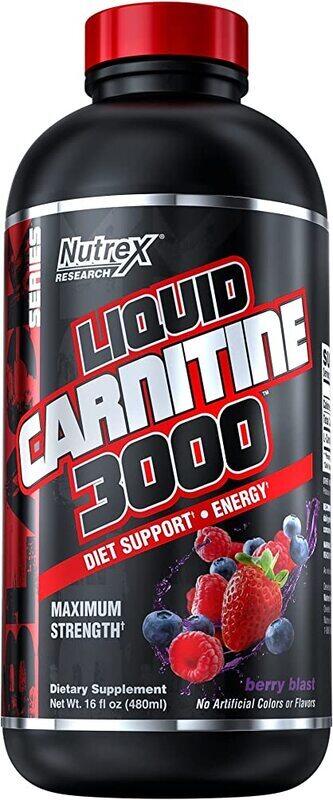 Nutrex Research Nutrex L Carnitine Liquid, 3000 Dietary Supplement, 480ml, Berry Blast
Nutrex Research Nutrex L Carnitine Liquid, 3000 Dietary Supplement, 480ml, Berry Blast