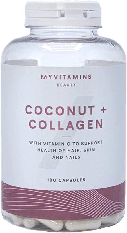 My Vitamins Coconut Plus Collagen with Vitamin C for Hair, Skin & Nails, 180 Capsules
My Vitamins Coconut Plus Collagen with Vitamin C for Hair, Skin & Nails, 180 Capsules