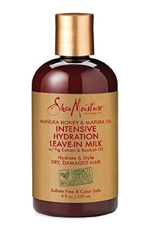 Shea Moisture Manuka Honey & Mafura Oil Intensive Hydration Leave-in Milk Hair Oil for All Hair Types, 237ml
Shea Moisture Manuka Honey & Mafura Oil Intensive Hydration Leave-in Milk Hair Oil for All Hair Types, 237ml