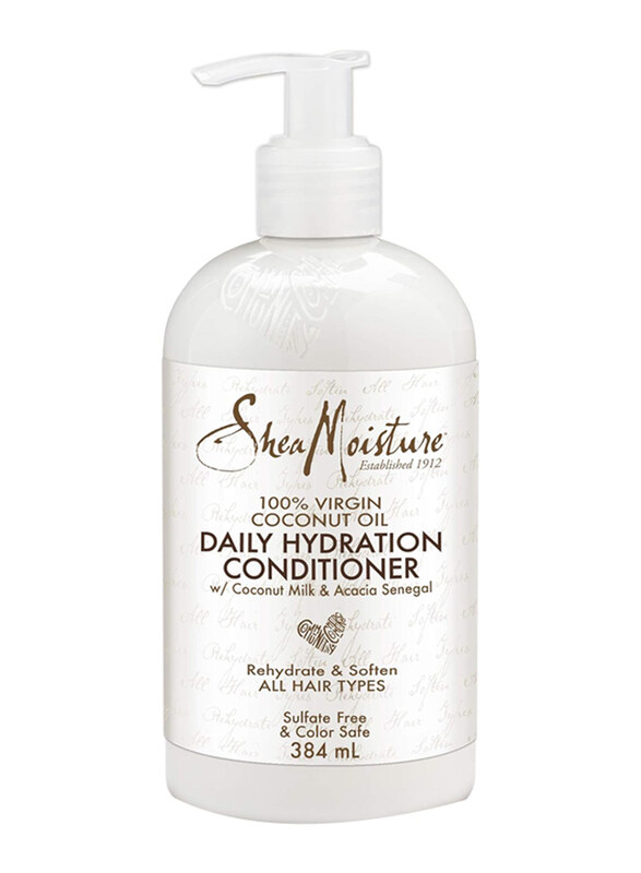 Shea Moisture 100% Virgin Coconut Oil Daily Hydration Conditioner for All Hair Types, 384ml
Shea Moisture 100% Virgin Coconut Oil Daily Hydration Conditioner for All Hair Types, 384ml