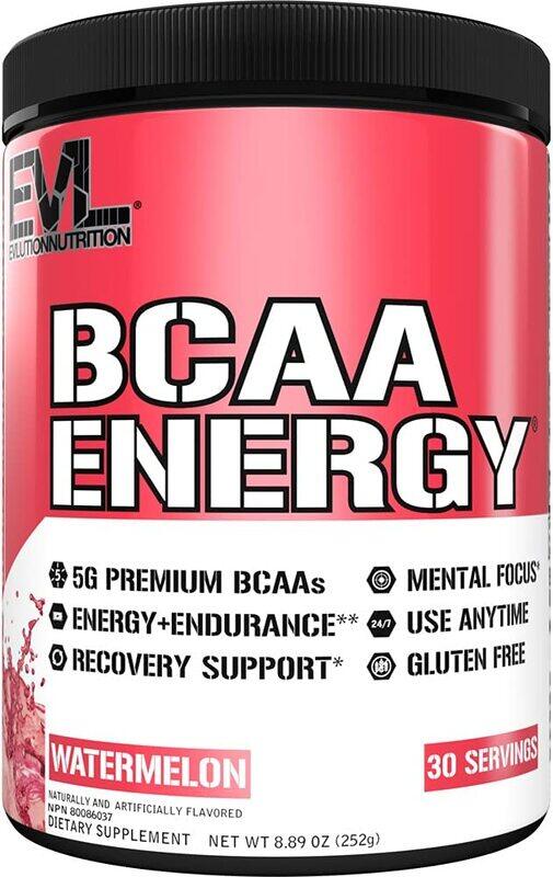 Evlution Nutrition BCAA Energy Essential BCAA Amino Acids Powder, 252 gm, Watermelon
Evlution Nutrition BCAA Energy Essential BCAA Amino Acids Powder, 252 gm, Watermelon