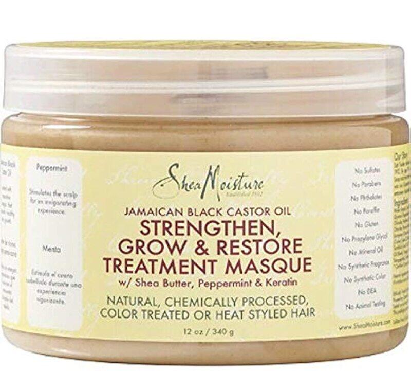 Shea Moisture Jamaican Black Castor Oil Strengthen Grow & Restore Treatment Masque for All Hair Types, 340gm
Shea Moisture Jamaican Black Castor Oil Strengthen Grow & Restore Treatment Masque for All Hair Types, 340gm