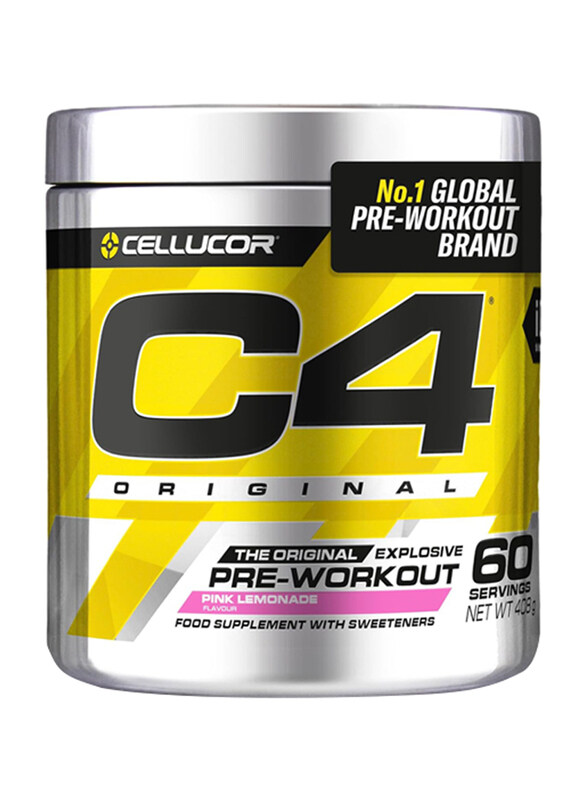 Cellucor C4 Original Explosive Pre-Workout Supplement, 60 Servings, 408gm, Pink Lemonade
Cellucor C4 Original Explosive Pre-Workout Supplement, 60 Servings, 408gm, Pink Lemonade