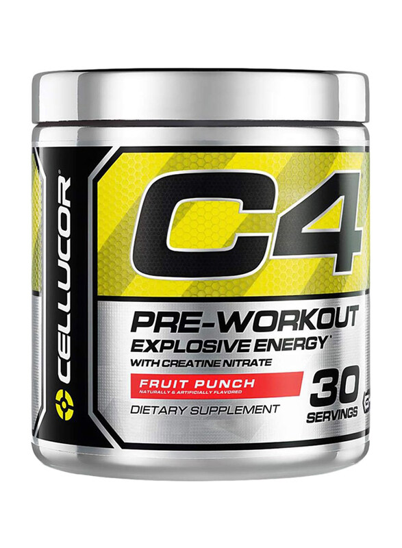 Cellucor C4 Pre-Workout Explosive Energy with Creatine Nitrate Dietary Supplement, 6.87 oz, Fruit Punch
Cellucor C4 Pre-Workout Explosive Energy with Creatine Nitrate Dietary Supplement, 6.87 oz, Fruit Punch