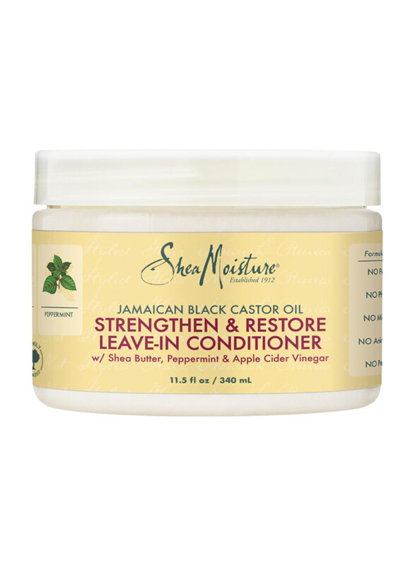 Shea Moisture Jamaican Black Castor Oil Strengthen & Restore Leave in Conditioner, 11.5 oz
Shea Moisture Jamaican Black Castor Oil Strengthen & Restore Leave in Conditioner, 11.5 oz