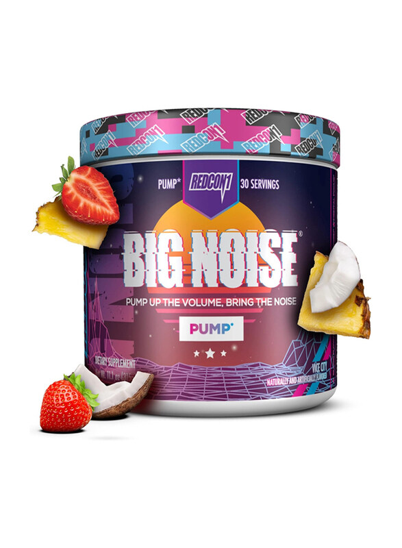 Redcon1 Big Noise Non Stim Pre Workout Powerful Pump, 315gm, 30 Servings, Vice City
Redcon1 Big Noise Non Stim Pre Workout Powerful Pump, 315gm, 30 Servings, Vice City