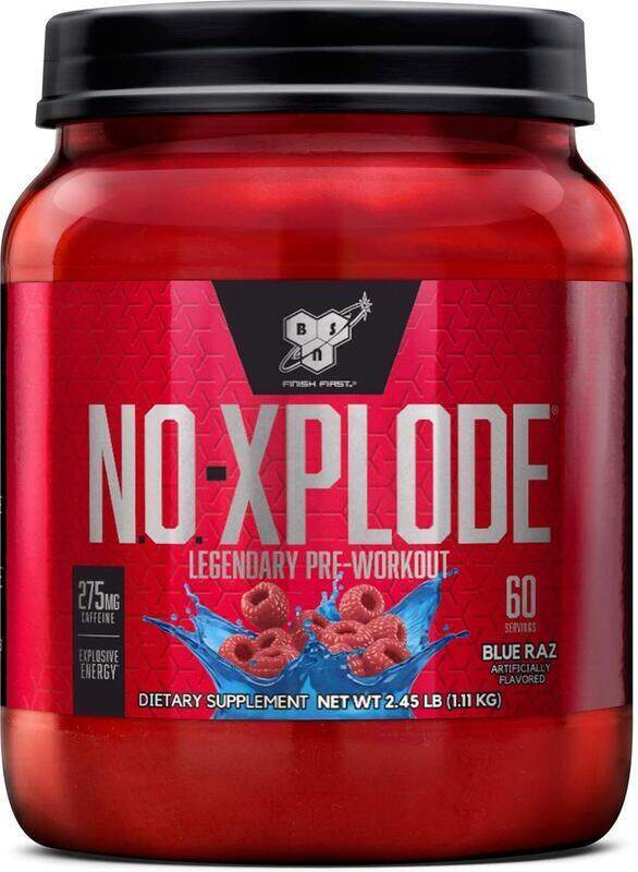 BSN N.o Xplode Legendary Pre-Workout Dietary Supplement, 60 Servings, Blue Raspberry
BSN N.o Xplode Legendary Pre-Workout Dietary Supplement, 60 Servings, Blue Raspberry
