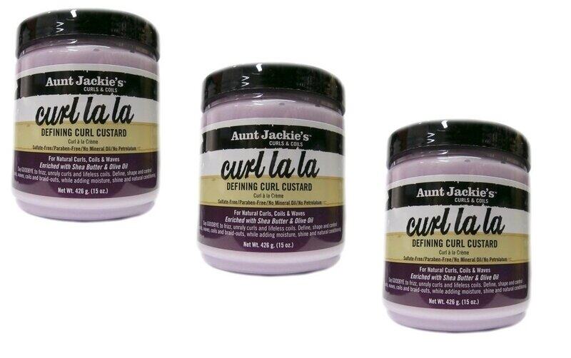 Aunt Jackie's Curl La La Defining Curl Custard Cream for Curly Hair, 3 x 426g
Aunt Jackie's Curl La La Defining Curl Custard Cream for Curly Hair, 3 x 426g
