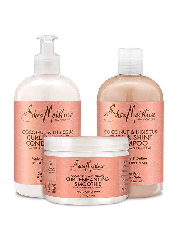 Shea Moisture Coconut & Hibiscus Curl & Shine Conditioner Shampoo & Curl Enhancing Smoothie, Set
Shea Moisture Coconut & Hibiscus Curl & Shine Conditioner Shampoo & Curl Enhancing Smoothie, Set