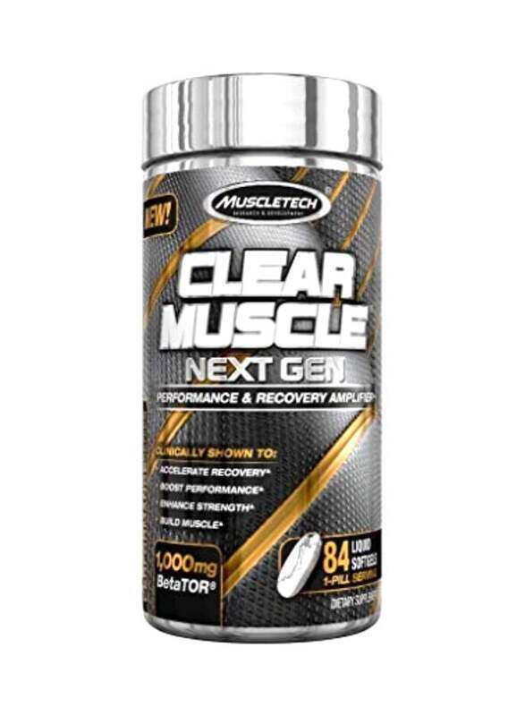 Muscletech Clear Muscle Next Gen Performance & Recovery Amplifier, 84 Capsules, Unflavoured
Muscletech Clear Muscle Next Gen Performance & Recovery Amplifier, 84 Capsules, Unflavoured