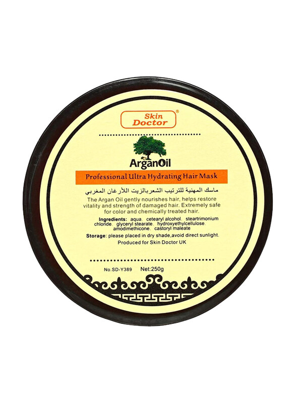 Skin Doctor Argan Oil Professional Ultra Hydrating Hair Mask for All Hair Types, 250gm
Skin Doctor Argan Oil Professional Ultra Hydrating Hair Mask for All Hair Types, 250gm
