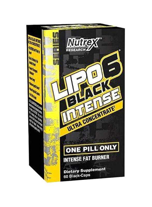 Nutrex Research Lipo-6 Black Intense Ultra Concentrate Fat Burner Supplement Capsules, 60 Capsules, Unflavoured
Nutrex Research Lipo-6 Black Intense Ultra Concentrate Fat Burner Supplement Capsules, 60 Capsules, Unflavoured