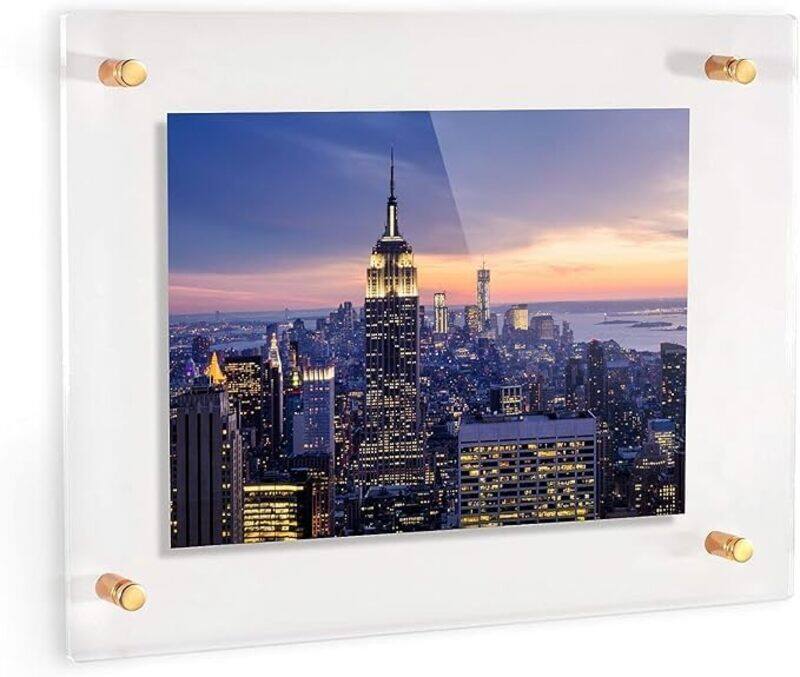 Creative Planet Acrylic A3 Frame, Wall Mounted Elegant Double Acrylic Frameless Design, Fits A3 size Rulers Photos, Certificates, Degrees, Documents,
Creative Planet Acrylic A3 Frame, Wall Mounted Elegant Double Acrylic Frameless Design, Fits A3 size Rulers Photos, Certificates, Degrees, Documents,