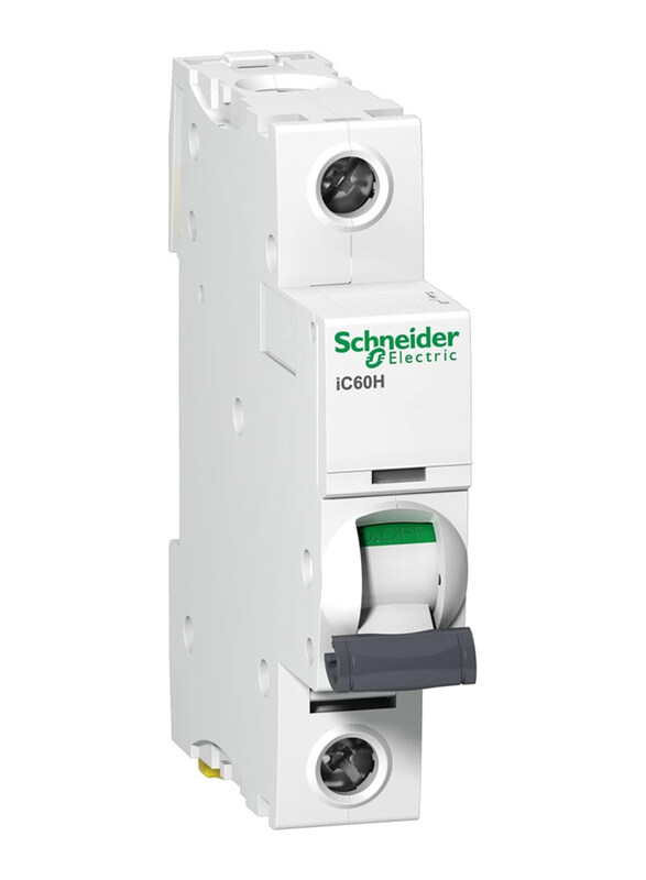 Schneider Electric Acti9 iC60H 1P 63A C Miniature Circuit Breaker, A9F54163, White
Schneider Electric Acti9 iC60H 1P 63A C Miniature Circuit Breaker, A9F54163, White