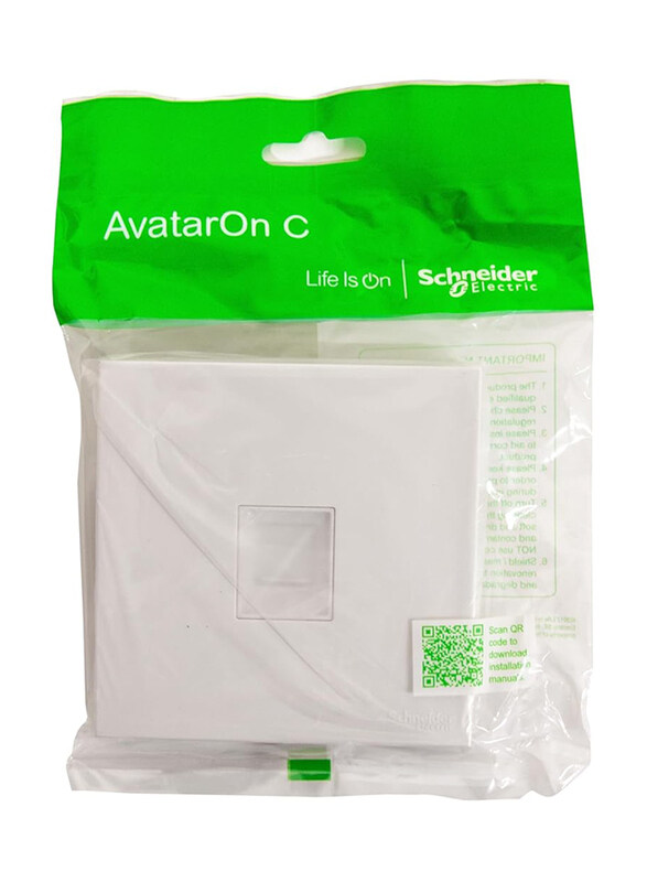 Schneider Electric Avatar On C 1 Gang Data Socket Cover Without Module RJ45, E8731RJSC_WE, White
Schneider Electric Avatar On C 1 Gang Data Socket Cover Without Module RJ45, E8731RJSC_WE, White