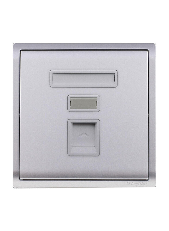 Schneider Electric Pieno 1 Gang Telephone Socket, E8231RJS4_AS_G1, Lavender Silver
Schneider Electric Pieno 1 Gang Telephone Socket, E8231RJS4_AS_G1, Lavender Silver