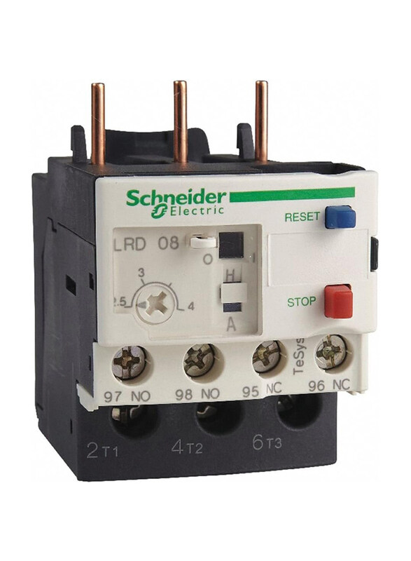 Schneider Electric IEC Style Overload Relay with 3 Poles, Manual Reset, LRD01, White/Black
Schneider Electric IEC Style Overload Relay with 3 Poles, Manual Reset, LRD01, White/Black
