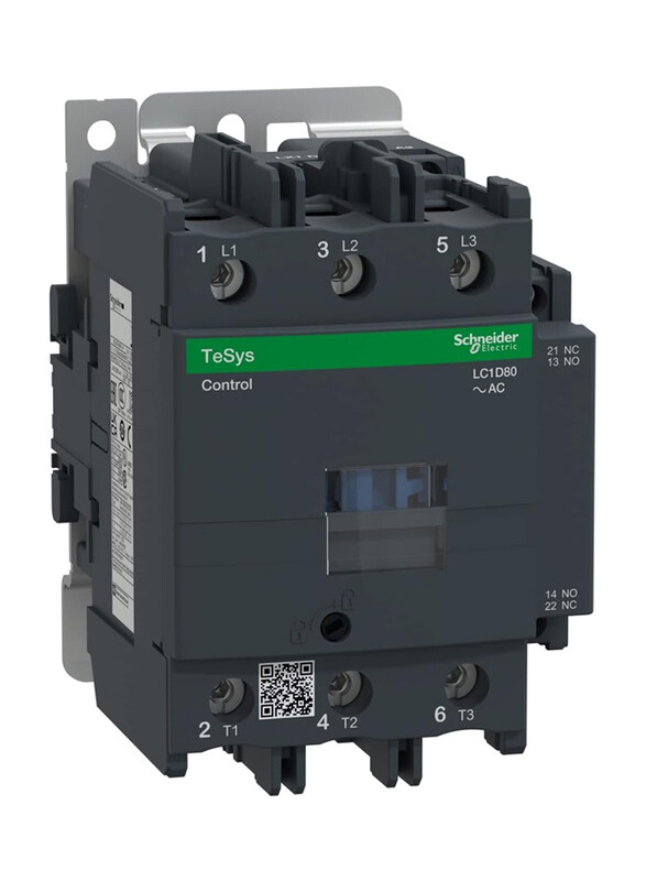 Schneider Electric TeSys D Contactor, 3P (3 no) AC-3, 440 V 80 A, 230 V AC 50/60 Hz Coil, LC1D80P7, Black/Silver
Schneider Electric TeSys D Contactor, 3P (3 no) AC-3, 440 V 80 A, 230 V AC 50/60 Hz Coil, LC1D80P7, Black/Silver