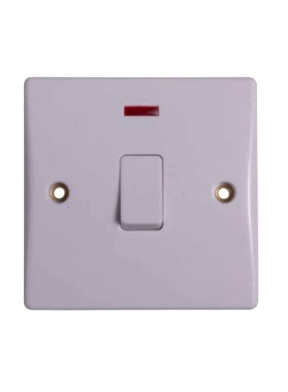 Schneider Electric 1 Gang 32A 2-Pole Ultimate Slimline Switch with Flex Outlet & Neon, 230V, GU4031, White
Schneider Electric 1 Gang 32A 2-Pole Ultimate Slimline Switch with Flex Outlet & Neon, 230V, GU4031, White