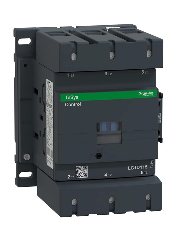 Schneider Electric TeSys D Contactor, 3P (3 no) AC-3, 440 V 115 A, 110 V AC 50/60 Hz Coil, LC1D115F7, Black
Schneider Electric TeSys D Contactor, 3P (3 no) AC-3, 440 V 115 A, 110 V AC 50/60 Hz Coil, LC1D115F7, Black