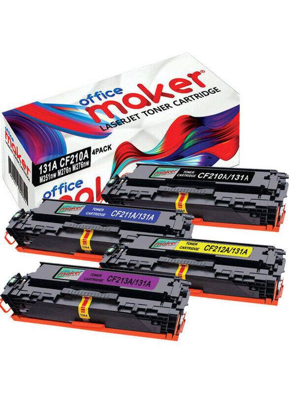 Other Brand Office Maker CF210A/CF211A/CF212A/CF213A Multicolour Toner Cartridge, 4 Pieces
Other Brand Office Maker CF210A/CF211A/CF212A/CF213A Multicolour Toner Cartridge, 4 Pieces