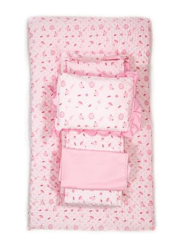 Rikang 4-Piece Breathable Lightweight Travel Friendly Printed Baby Bedding Combo, Pink
Rikang 4-Piece Breathable Lightweight Travel Friendly Printed Baby Bedding Combo, Pink