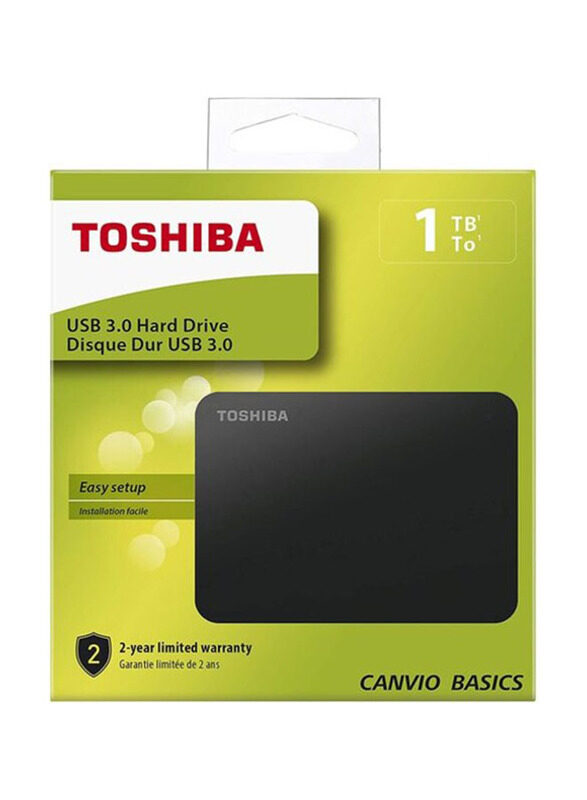 Toshiba 1TB HDD Canvio Basics 2.5 HDTB410EK3AA External Portable Hard Drive, USB 3.0, Black
Toshiba 1TB HDD Canvio Basics 2.5 HDTB410EK3AA External Portable Hard Drive, USB 3.0, Black