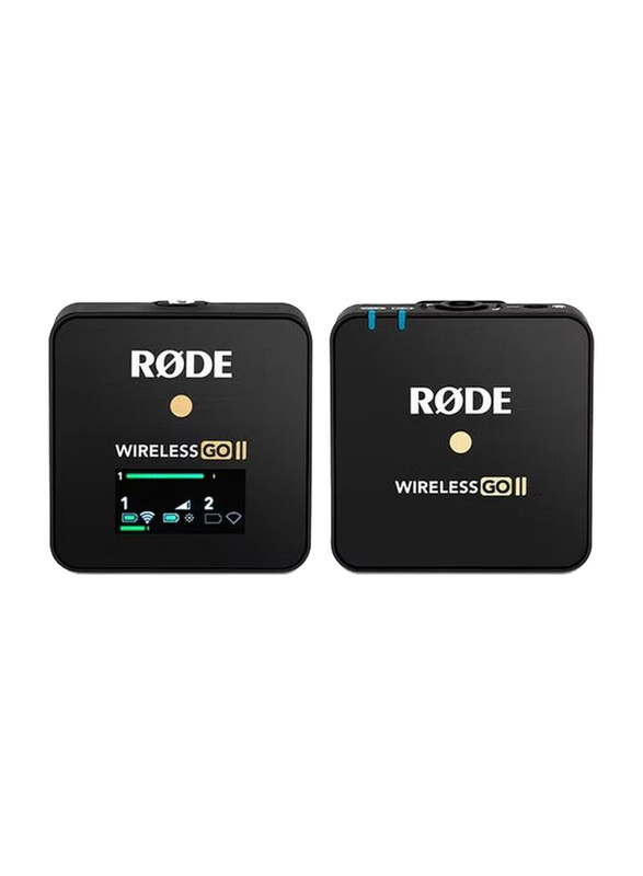 Rode Wireless Go II Single Compact Digital Wireless Microphone System, WIGOII SINGLE, Black
Rode Wireless Go II Single Compact Digital Wireless Microphone System, WIGOII SINGLE, Black