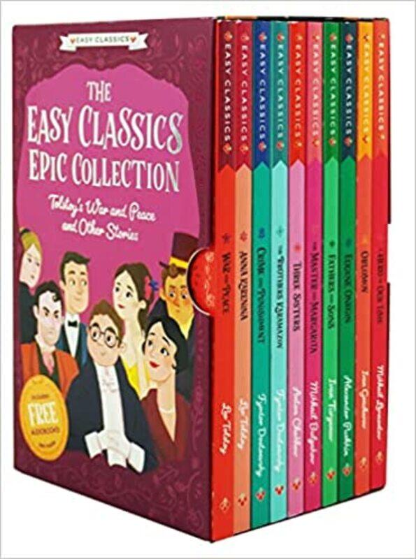 The Easy Classics Epic Collection: Tolstoy's War and Peace and Other Stories Paperback by Helen Panayi (Illustrator)
The Easy Classics Epic Collection: Tolstoy's War and Peace and Other Stories Paperback by Helen Panayi (Illustrator)