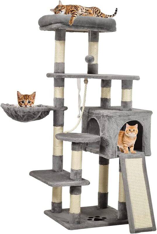 MAJIBAO Cat tree tower with Plush perch, Dangling ball, Cozy hammock, Spacious cat condo, and Scratching Board, Multi-level cat tree scratcher activity center
MAJIBAO Cat tree tower with Plush perch, Dangling ball, Cozy hammock, Spacious cat condo, and Scratching Board, Multi-level cat tree scratcher activity center