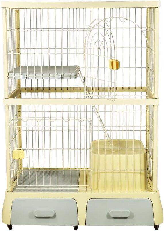 MAJIBAO Cat cage with Strong quality, Durable, Widened floor and Multiple doors with secure lock, Cat little box and Large storage drawer, Cat ramp and Univer
MAJIBAO Cat cage with Strong quality, Durable, Widened floor and Multiple doors with secure lock, Cat little box and Large storage drawer, Cat ramp and Univer
