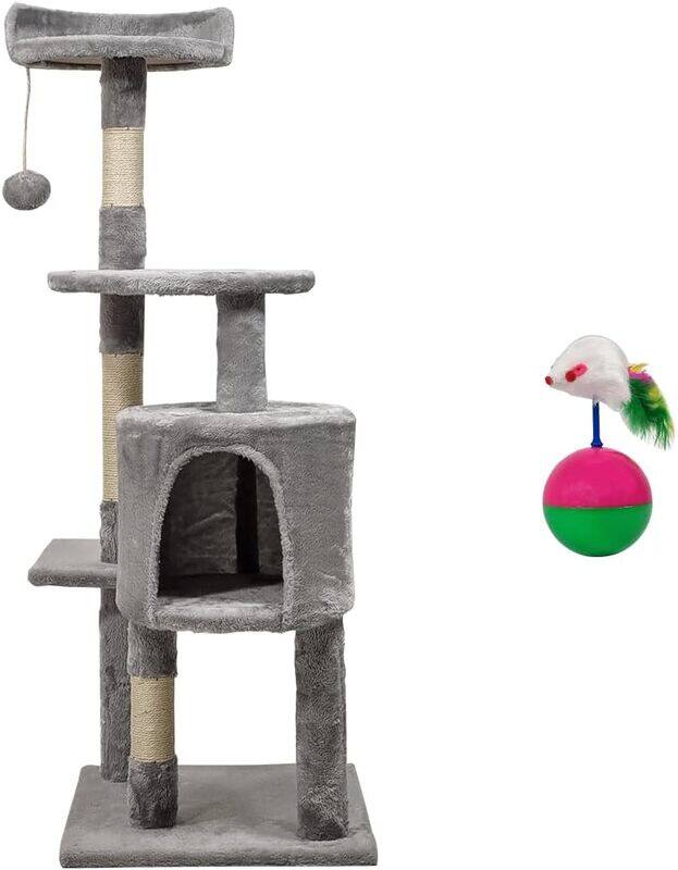 Majibao Multi-layer cat tree with Mice balance swing tumbler ball, Interactive toy ball, Indoor cat tree tower with Soft fabric condo, Top perch, and Sisal sc
Majibao Multi-layer cat tree with Mice balance swing tumbler ball, Interactive toy ball, Indoor cat tree tower with Soft fabric condo, Top perch, and Sisal sc
