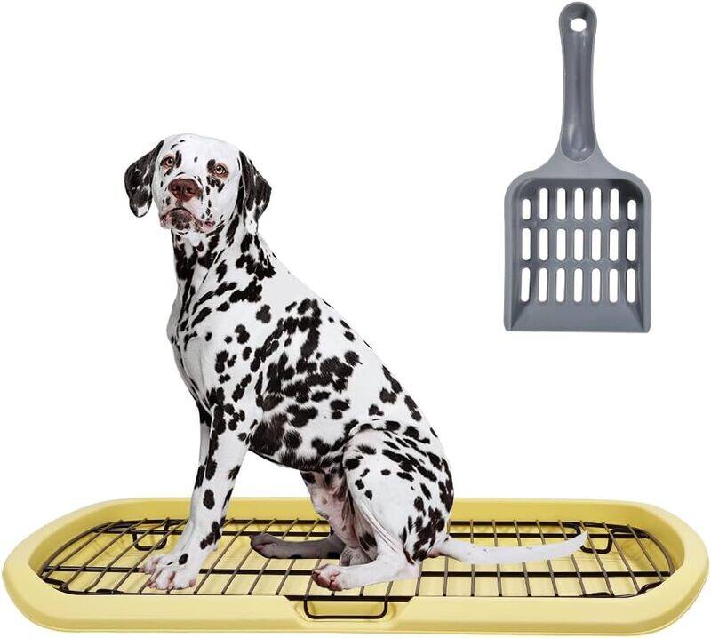 MAJIBAO Large size flat dog toilet, Potty pad pet toilet with stainless steel grid and litter scoop, Dog training for medium and large dog prevent splashing u
MAJIBAO Large size flat dog toilet, Potty pad pet toilet with stainless steel grid and litter scoop, Dog training for medium and large dog prevent splashing u