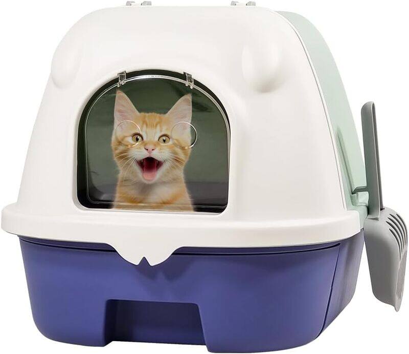 MAJIBAO Cat litter box with drawer design, Fully enclosed cat litter basin, Anti-splash and odor control with deodorant filter and foldable, Suitable for all
MAJIBAO Cat litter box with drawer design, Fully enclosed cat litter basin, Anti-splash and odor control with deodorant filter and foldable, Suitable for all