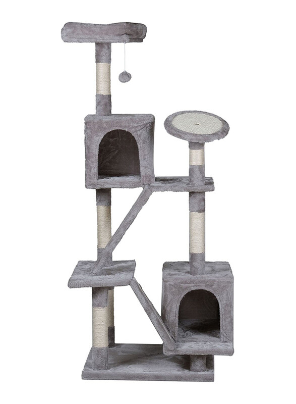 Majibao YQ5007 Cat Tree Scratching Post Five Floors Tower Furniture House with Caves Shelter and Ladders, Grey/Off White
Majibao YQ5007 Cat Tree Scratching Post Five Floors Tower Furniture House with Caves Shelter and Ladders, Grey/Off White