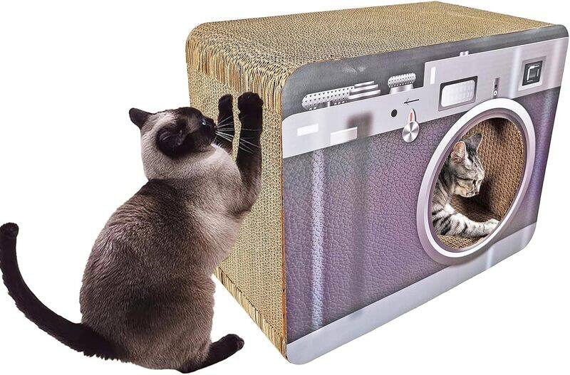 MAJIBAO Cat Scratcher Radio Shaped, Cat Scratching Box, Cardboard With Catnip, Protect your Furniture, Cat Loving Scratcher, Cat Scratching Post, Size 34cm H
MAJIBAO Cat Scratcher Radio Shaped, Cat Scratching Box, Cardboard With Catnip, Protect your Furniture, Cat Loving Scratcher, Cat Scratching Post, Size 34cm H