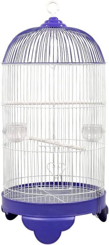 MAJIBAO Round bird cage with metal wire, Hanging swing, Feeding cups, and Wide plastic perches, Hanging bird cage with Removable base and Easy to clean, Porta
MAJIBAO Round bird cage with metal wire, Hanging swing, Feeding cups, and Wide plastic perches, Hanging bird cage with Removable base and Easy to clean, Porta
