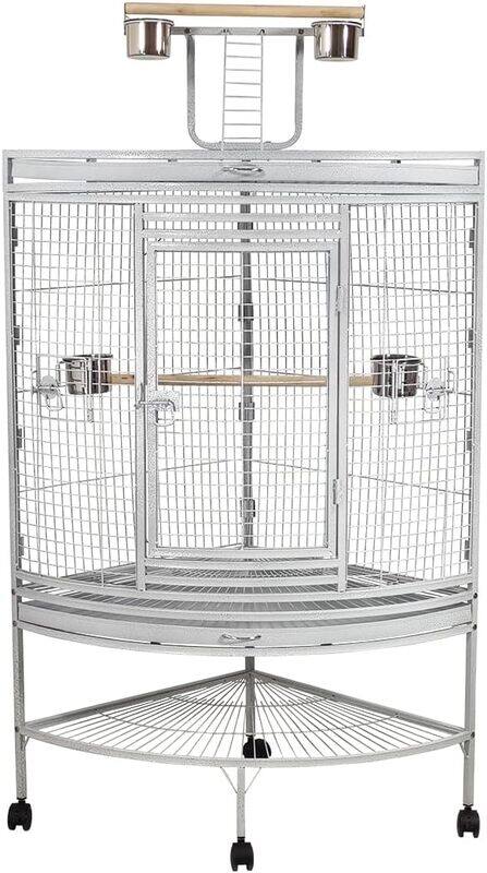 MAJIBAO Large bird cage, Durable and steel wire, Multiple access doors, Wooden perches and Playing stairs, Food steel cups, Removable tray, Suitable for small
MAJIBAO Large bird cage, Durable and steel wire, Multiple access doors, Wooden perches and Playing stairs, Food steel cups, Removable tray, Suitable for small