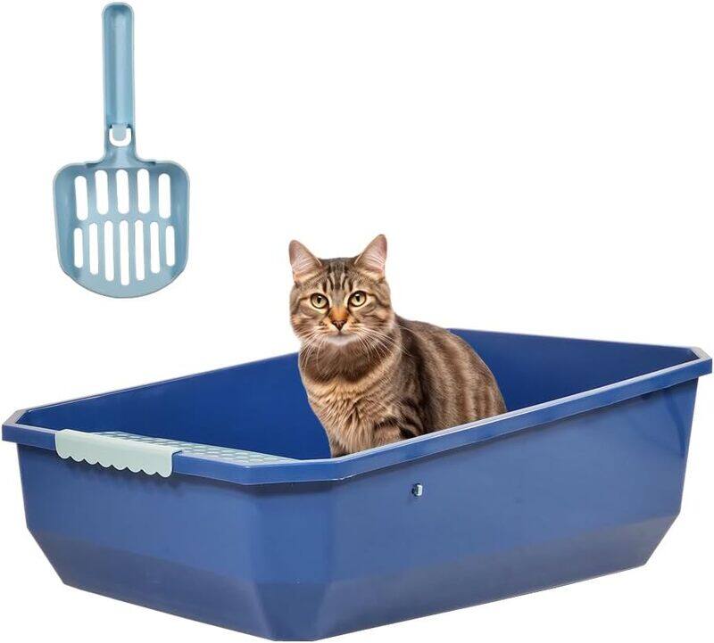 MAJIBAO Cat litter box with paws steps filter pedal and litter scoop, Splash-proof high sided cat toilet, Semi-enclosed litter box for indoor cats suitable fo
MAJIBAO Cat litter box with paws steps filter pedal and litter scoop, Splash-proof high sided cat toilet, Semi-enclosed litter box for indoor cats suitable fo