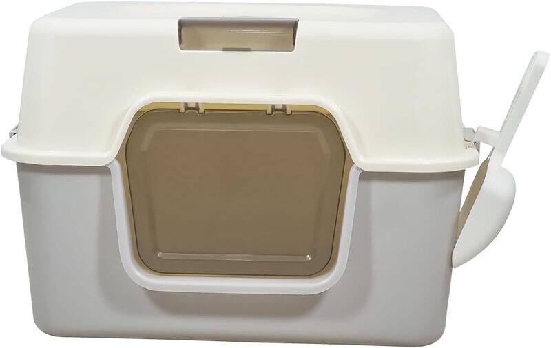 MAJIBAO Cat litter box with Transparent doors, Filter holes, and Litter scoop, Fully-enclosed cat toilet, Ideal for indoor cats and kittens, Durable and detac
MAJIBAO Cat litter box with Transparent doors, Filter holes, and Litter scoop, Fully-enclosed cat toilet, Ideal for indoor cats and kittens, Durable and detac