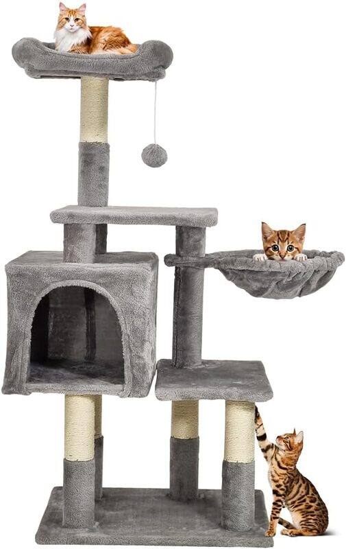 MAJIBAO Cat tree tower for indoor cats and kittens with Soft perch, Cozy hammock, Dangling ball, Spacious cat condo, and Sisal scratching post, Multi-level ca
MAJIBAO Cat tree tower for indoor cats and kittens with Soft perch, Cozy hammock, Dangling ball, Spacious cat condo, and Sisal scratching post, Multi-level ca