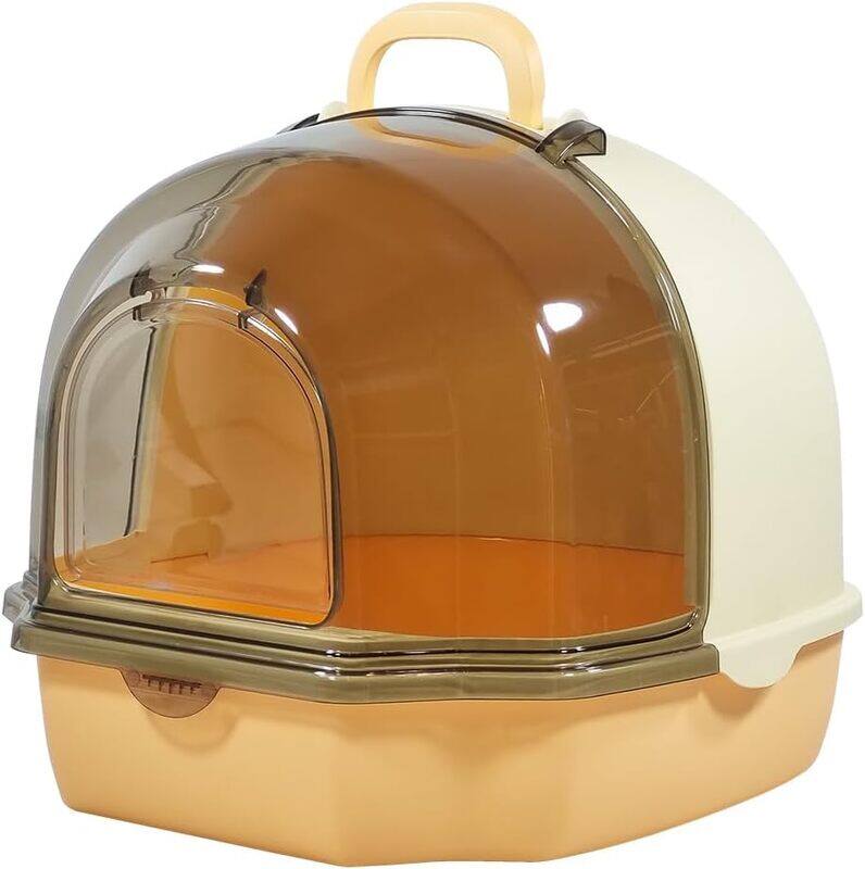 MAJIBAO Enclosed cat litter box with Portable handle, Transparent cover, Litter scoop, and Sand drop filter, Anti-odor & Leak-proof pet toilet for indoor cats
MAJIBAO Enclosed cat litter box with Portable handle, Transparent cover, Litter scoop, and Sand drop filter, Anti-odor & Leak-proof pet toilet for indoor cats
